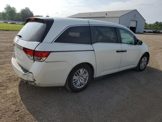 5FNRL5H20EB040346 - 2014 HONDA ODYSSEY LX WHITE photo 3