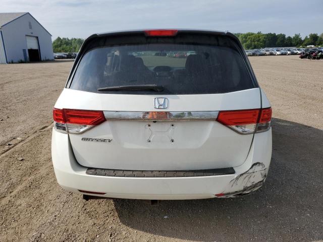 5FNRL5H20EB040346 - 2014 HONDA ODYSSEY LX WHITE photo 6