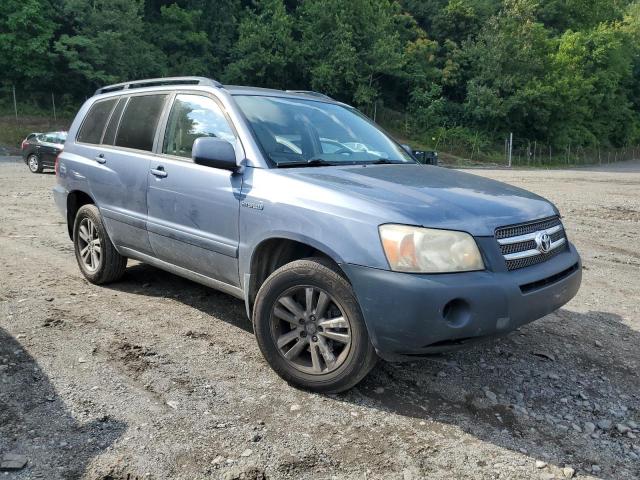 JTEHW21A270045564 - 2007 TOYOTA HIGHLANDER HYBRID BLUE photo 4