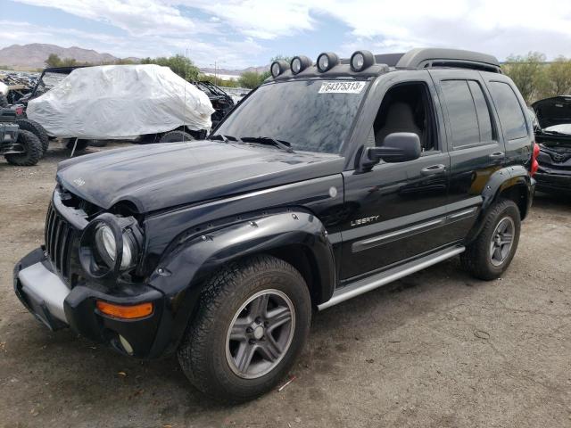 1J4GL38K04W241065 - 2004 JEEP LIBERTY RENEGADE BLACK photo 1