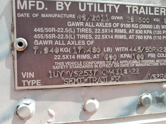 1UYVS2537CM431822 - 2012 UTILITY VS2RA 白色 照片 10