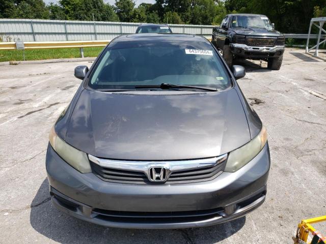 2HGFB2F94CH579923 - 2012 HONDA CIVIC EXL GRAY photo 5