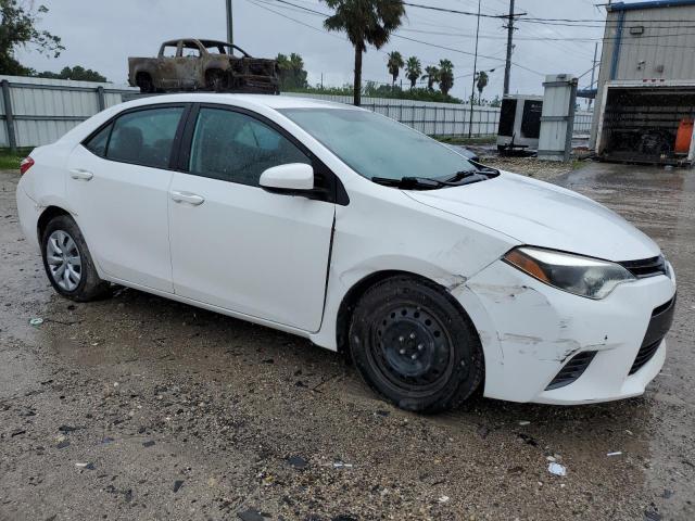 2T1BURHE8FC307416 - 2015 TOYOTA COROLLA L WHITE photo 4