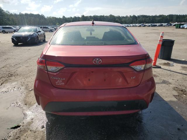 JTDEPRAE6LJ098160 - 2020 TOYOTA COROLLA LE 红色 照片 6
