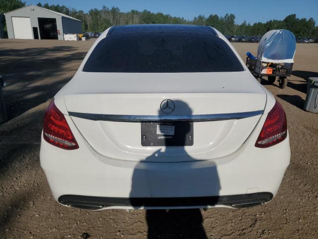 55SWF4KB3FU010951 - 2015 MERCEDES-BENZ C 300 4MATIC WHITE photo 6