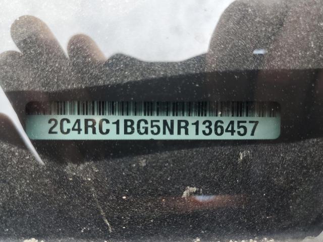2C4RC1BG5NR136457 - 2022 CHRYSLER PACIFICA TOURING L GRAY photo 13