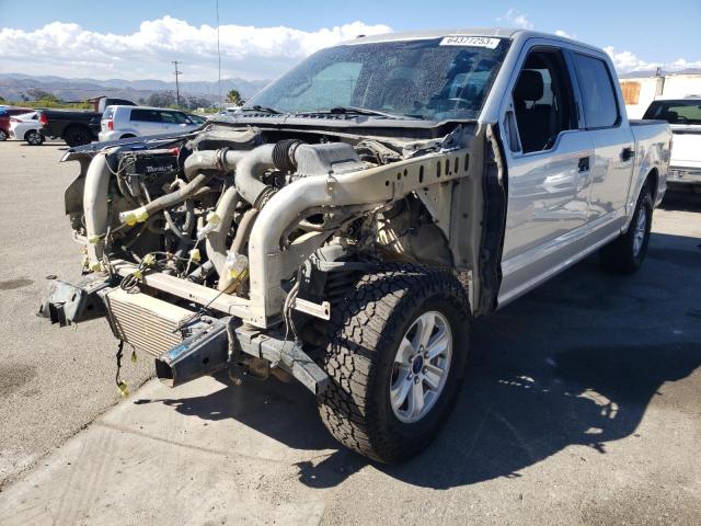 1FTEW1EP4JKF37119 - 2018 FORD F150 SUPERCREW SILVER photo 1