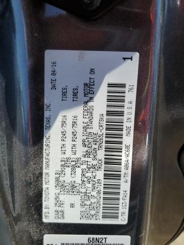 5TFRX5GNXGX067109 - 2016 TOYOTA TACOMA ACCESS CAB ნაცრისფერი ფოტო 12