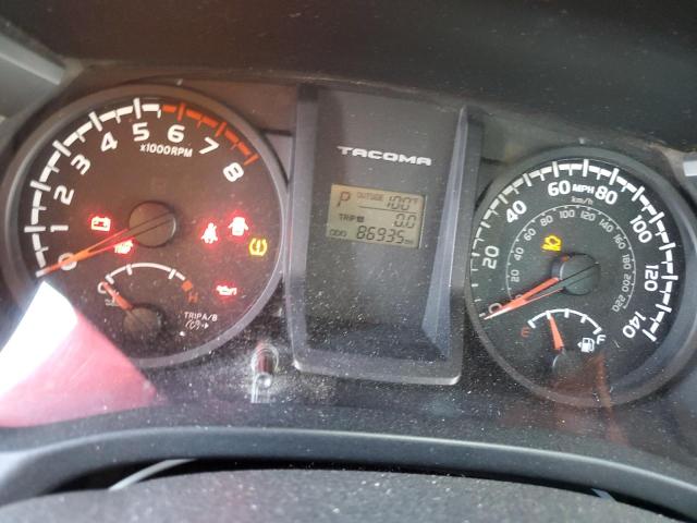 5TFRX5GNXGX067109 - 2016 TOYOTA TACOMA ACCESS CAB ნაცრისფერი ფოტო 9