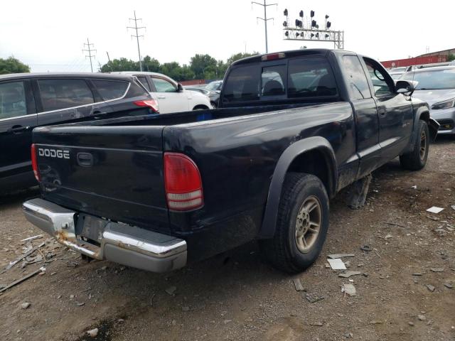 1B7GL22X4YS775929 - 2000 DODGE DAKOTA BLACK photo 3