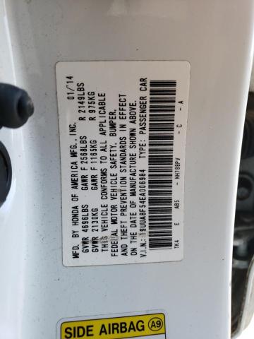 19UUA8F54EA006984 - 2014 ACURA TL TECH WHITE photo 12