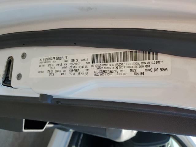 3C6JR6DG7EG237972 - 2014 RAM 1500 ST WHITE photo 12
