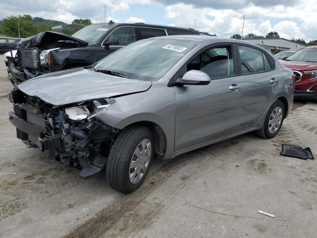 3KPA24AD5NE490747 - 2022 KIA RIO LX CHARCOAL photo 1