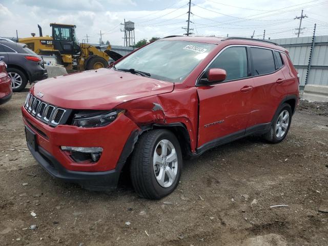 3C4NJDBB6KT621385 - 2019 JEEP COMPASS LATITUDE RED photo 1