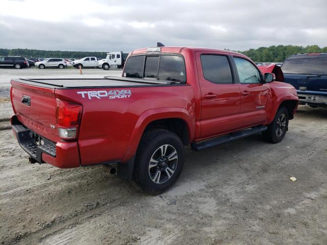 3TMCZ5ANXGM006681 - 2016 TOYOTA TACOMA DOUBLE CAB RED photo 3