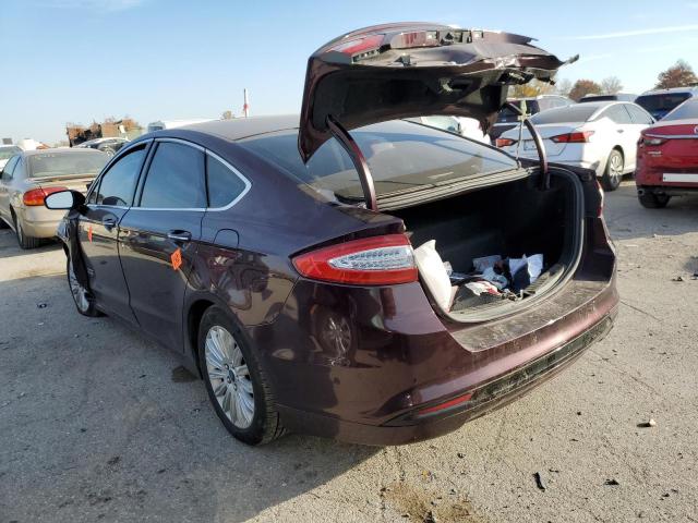 3FA6P0SU3DR332192 - 2013 FORD FUSION TITANIUM PHEV BURGUNDY photo 3