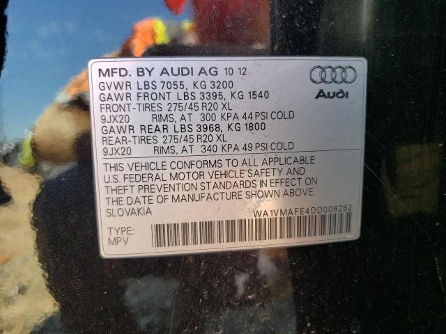WA1VMAFE4DD006282 - 2013 AUDI Q7 PRESTIGE BLACK photo 14