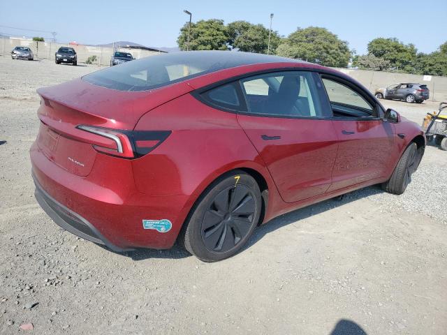 5YJ3E1EB6RF816191 - 2024 TESLA MODEL 3 Червоний фото 3