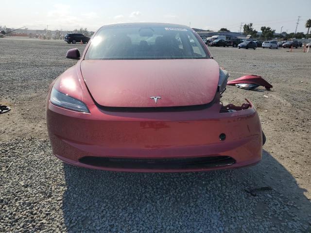 5YJ3E1EB6RF816191 - 2024 TESLA MODEL 3 Червоний фото 5