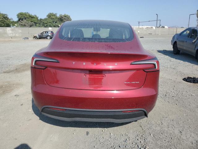 5YJ3E1EB6RF816191 - 2024 TESLA MODEL 3 Червоний фото 6