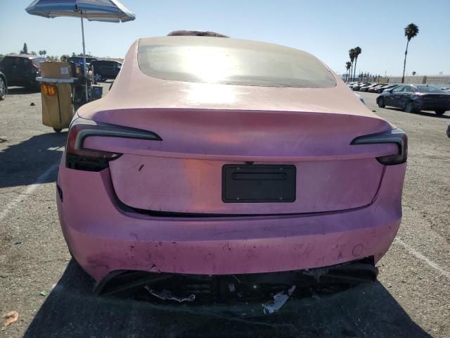 5YJ3E1EA2RF734448 - 2024 TESLA MODEL 3 粉色 照片 6