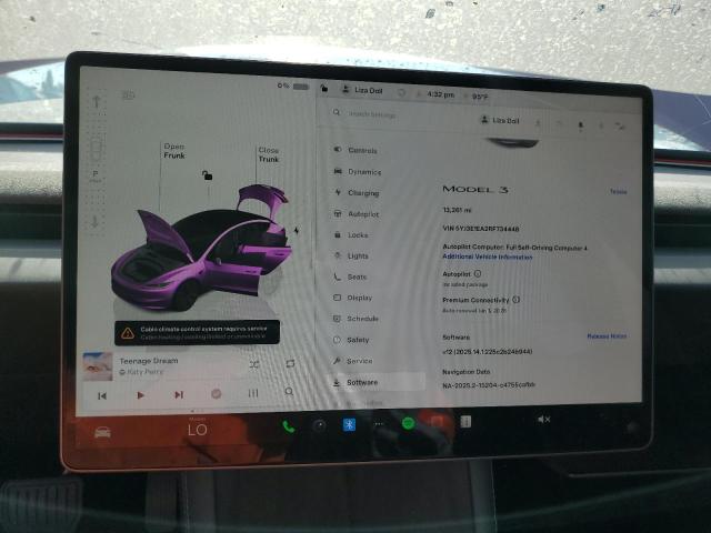 5YJ3E1EA2RF734448 - 2024 TESLA MODEL 3 粉色 照片 9