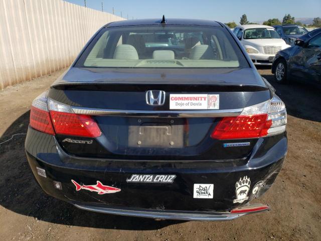 1HGCR6F33EA001685 - 2014 HONDA ACCORD HYBRID BLACK photo 6