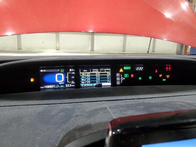 JTDKARFPXJ3070913 - 2018 TOYOTA PRIUS PRIM Kırmızı fotoğraf 9