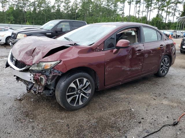 19XFB2F88DE263864 - 2013 HONDA CIVIC EX BURGUNDY photo 1