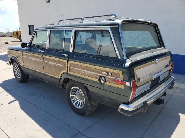 1J4GS5874MP801402 - 1991 JEEP GRAND WAGO GREEN photo 2