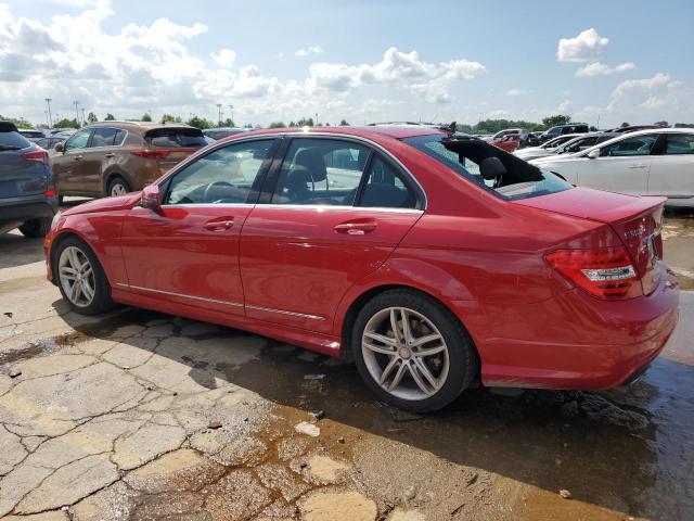 WDDGF8AB9ER323175 - 2014 MERCEDES-BENZ C 300 4MATIC RED photo 2