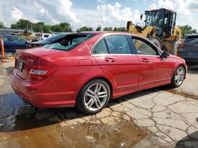 WDDGF8AB9ER323175 - 2014 MERCEDES-BENZ C 300 4MATIC RED photo 3