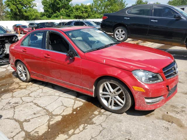 WDDGF8AB9ER323175 - 2014 MERCEDES-BENZ C 300 4MATIC RED photo 4