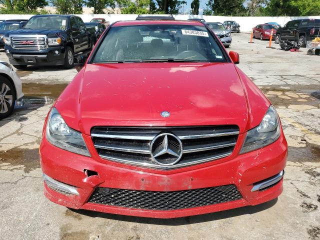 WDDGF8AB9ER323175 - 2014 MERCEDES-BENZ C 300 4MATIC RED photo 5