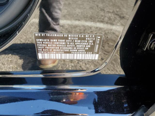3VW2K7AJXDM312524 - 2013 VOLKSWAGEN JETTA BASE 黑色 照片 12