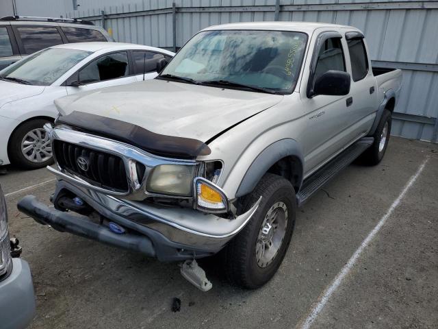 5TEGN92N12Z072597 - 2002 TOYOTA TACOMA DOUBLE CAB PRERUNNER SILVER photo 1