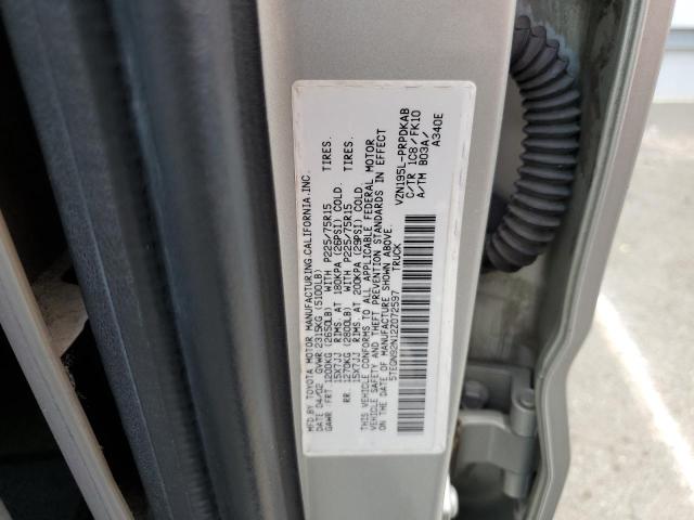 5TEGN92N12Z072597 - 2002 TOYOTA TACOMA DOUBLE CAB PRERUNNER SILVER photo 12
