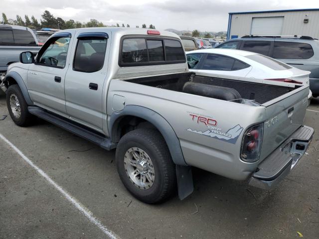 5TEGN92N12Z072597 - 2002 TOYOTA TACOMA DOUBLE CAB PRERUNNER SILVER photo 2