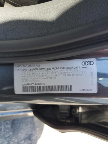 WAUFFAFC0JN068915 - 2018 AUDI S6 PREMIUM PLUS GRAY photo 12