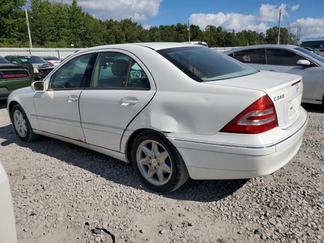 WDBRF81J84F487395 - 2004 MERCEDES-BENZ C 240 4MATIC WHITE photo 2