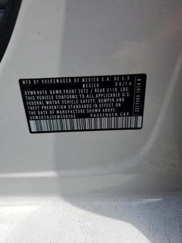 3VW2K7AJ3EM308395 - 2014 VOLKSWAGEN JETTA BASE Ağ foto 12