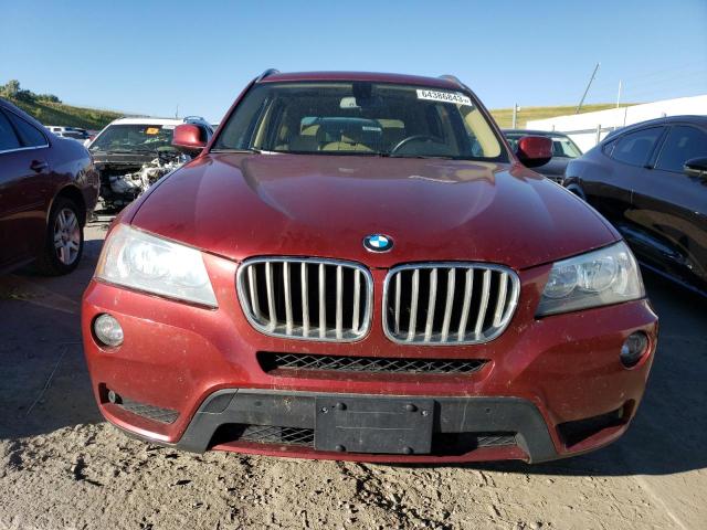 5UXWX9C55D0D07706 - 2013 BMW X3 XDRIVE28I BURGUNDY photo 5