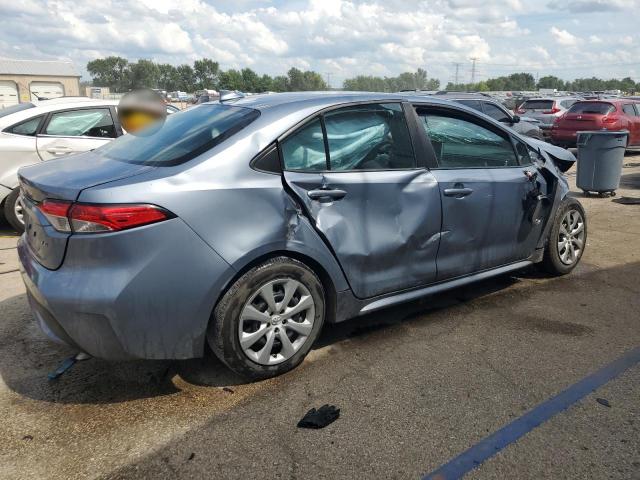 5YFEPMAE4MP248279 - 2021 TOYOTA COROLLA LE BLUE photo 3