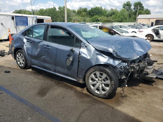 5YFEPMAE4MP248279 - 2021 TOYOTA COROLLA LE BLUE photo 4