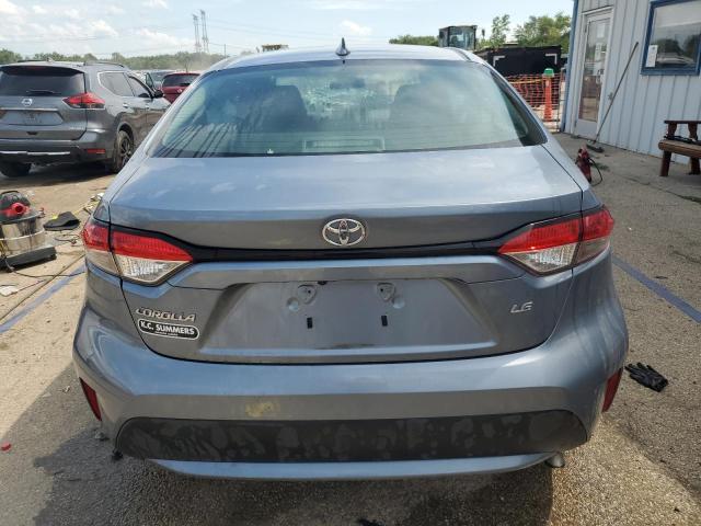 5YFEPMAE4MP248279 - 2021 TOYOTA COROLLA LE BLUE photo 6