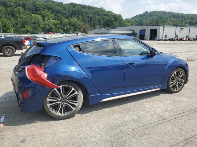 KMHTC6AE3GU278777 - 2016 HYUNDAI VELOSTER TURBO BLUE photo 3