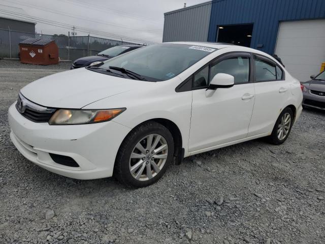 2HGFB2F9XCH060908 - 2012 HONDA CIVIC EXL WHITE photo 1