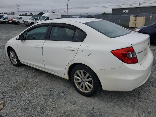 2HGFB2F9XCH060908 - 2012 HONDA CIVIC EXL WHITE photo 2
