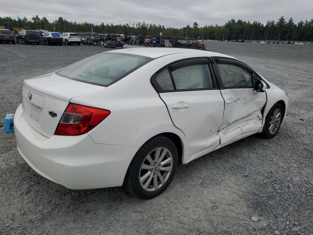 2HGFB2F9XCH060908 - 2012 HONDA CIVIC EXL WHITE photo 3