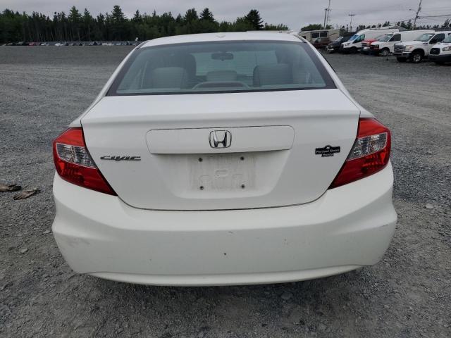 2HGFB2F9XCH060908 - 2012 HONDA CIVIC EXL WHITE photo 6